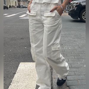 Brandy Melville Kim Pants White